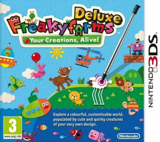 Freakyforms Deluxe - Your Creations, Alive! (3DS) Box Art & Cover