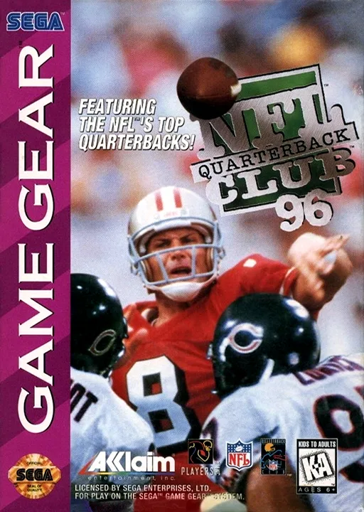 NFL Quarterback Club '96 (GAME GEAR) Box Art & Cover