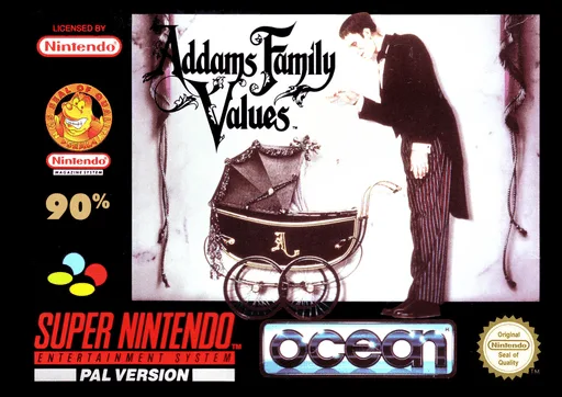 Addams Family Values (SNES) Box Art & Cover