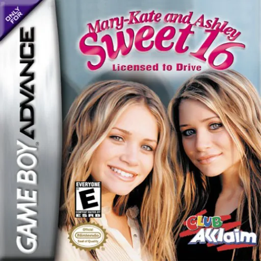 Mary-Kate and Ashley Sweet 16 - Licensed to Drive (GBA) Box Art & Cover