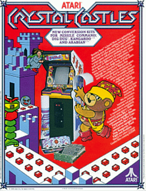 Crystal Castles (version 4) (ARCADE) Box Art & Cover