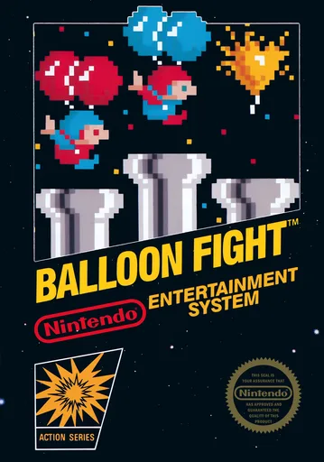 Balloon Fight (NES) Box Art & Cover