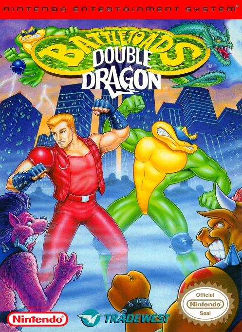 배틀토즈 더블 드래곤 (NES) Box Art & Cover