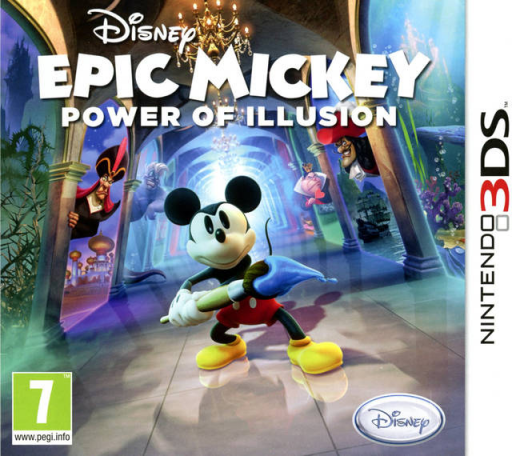 Epic Mickey: Power of Illusion (3DS) Box Art & Cover
