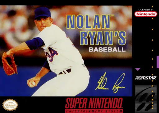 Nolan Ryan's Baseball (SNES) Box Art & Cover
