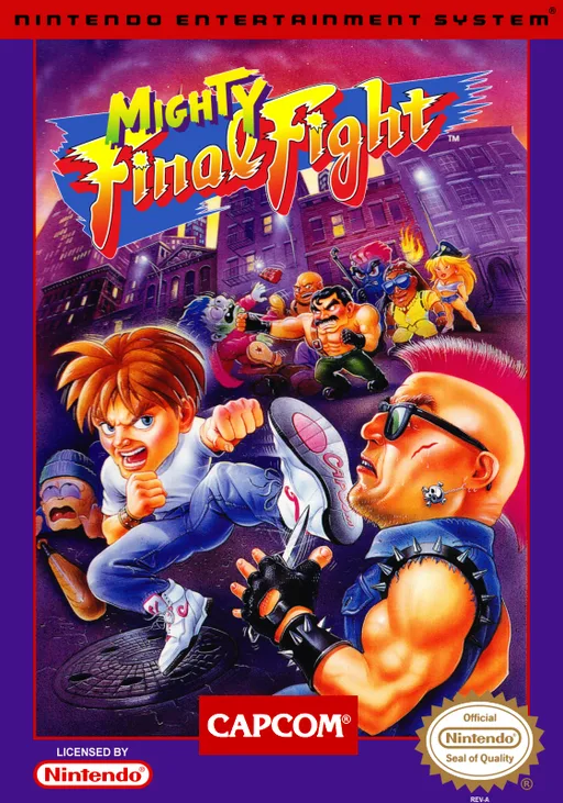 Mighty Final Fight (NES) Box Art & Cover