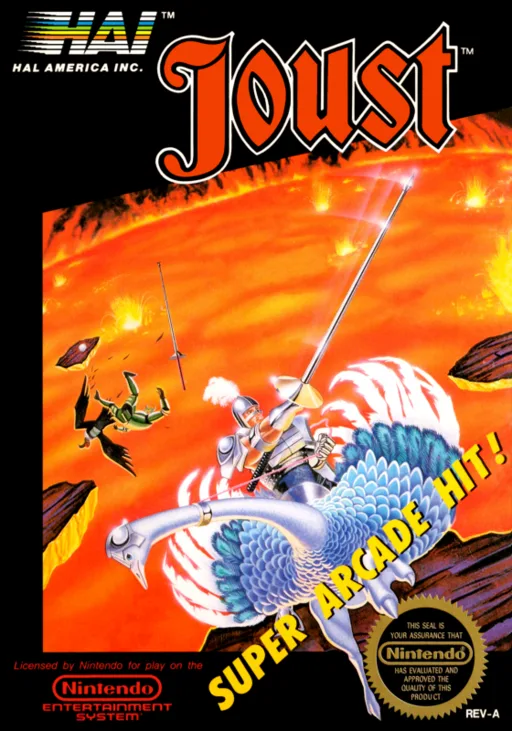 Joust (NES) Box Art & Cover