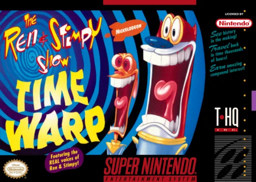 Ren & Stimpy Show, The - Time Warp (SNES) Box Art & Cover