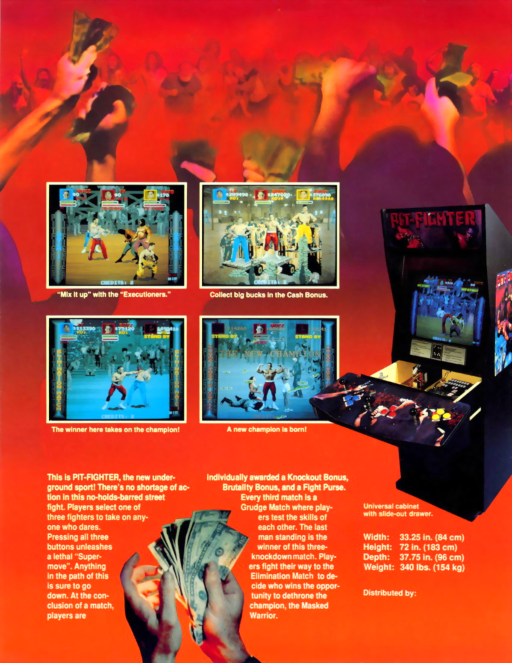 Pit Fighter (rev 9) (ARCADE) Box Art & Cover