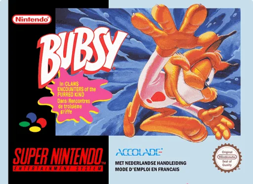 Bubsy in - Claws Encounters of the Furred Kind (SNES) Box Art & Cover