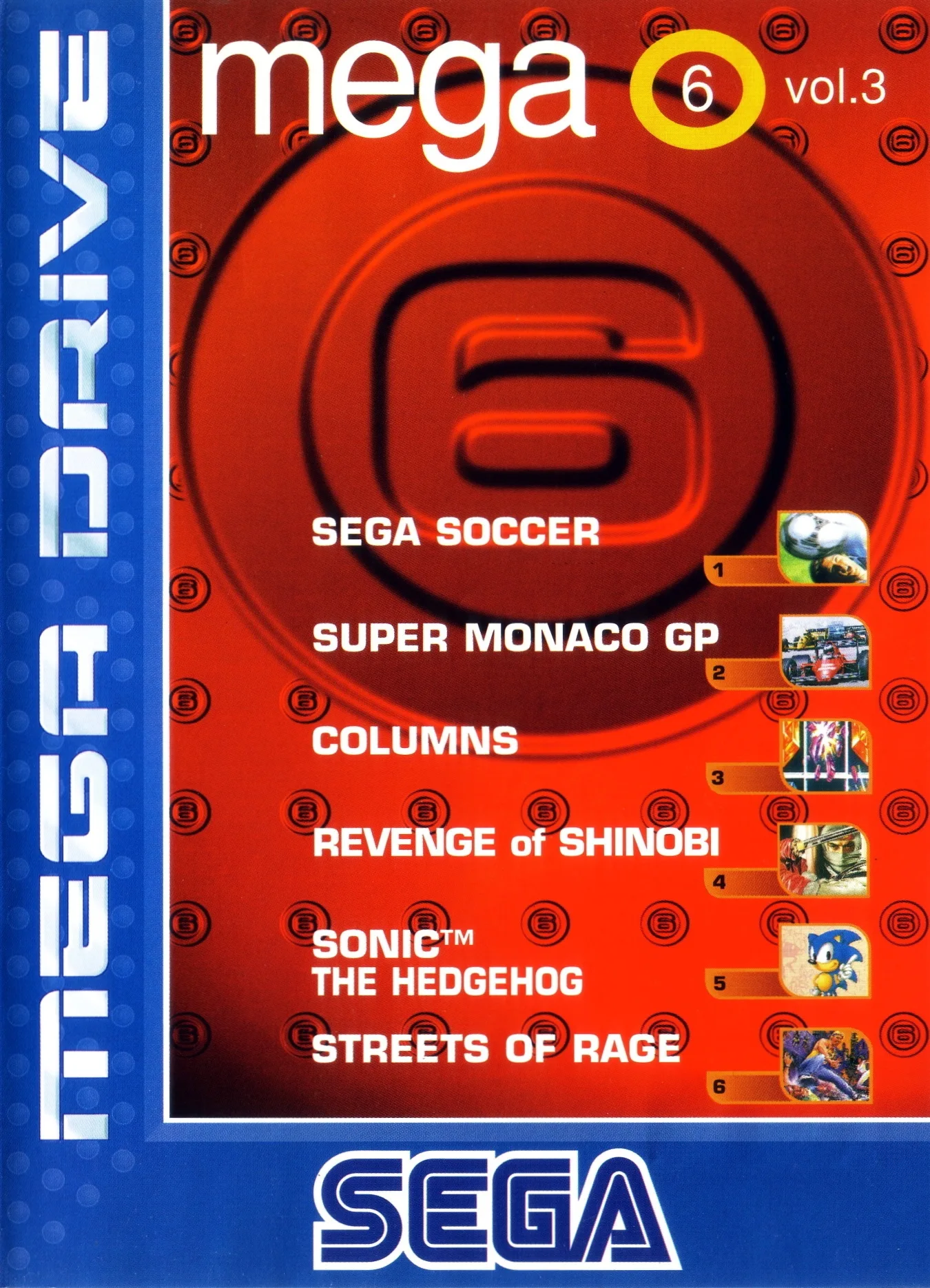 Mega 6 Vol. 3 (MD) Box Art & Cover