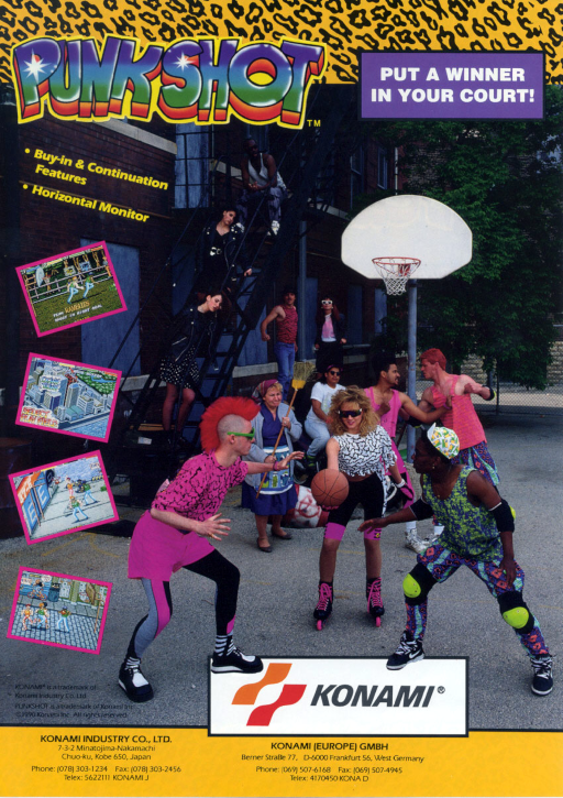 Punk Shot (US 2 Players) (ARCADE) Box Art & Cover
