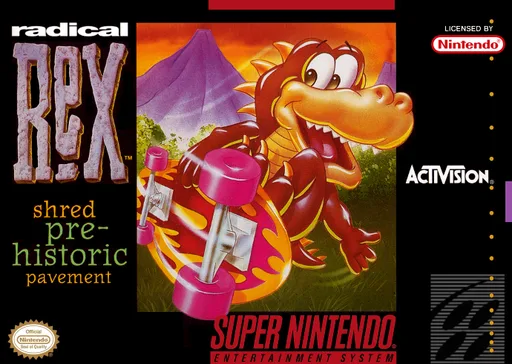 Radical Rex (SNES) Box Art & Cover