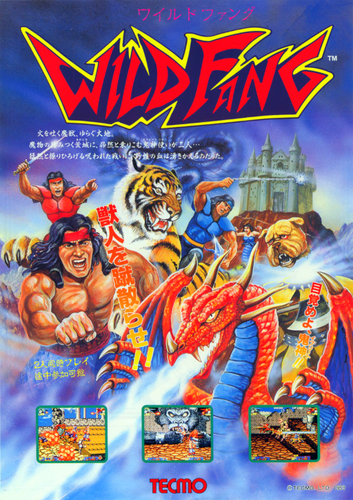 Wild Fang / Tecmo Knight (World?) (ARCADE) Box Art & Cover