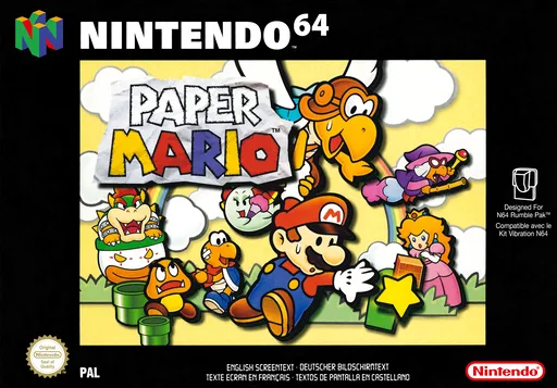 Paper Mario Paper Mario (N64) Box Art & Cover