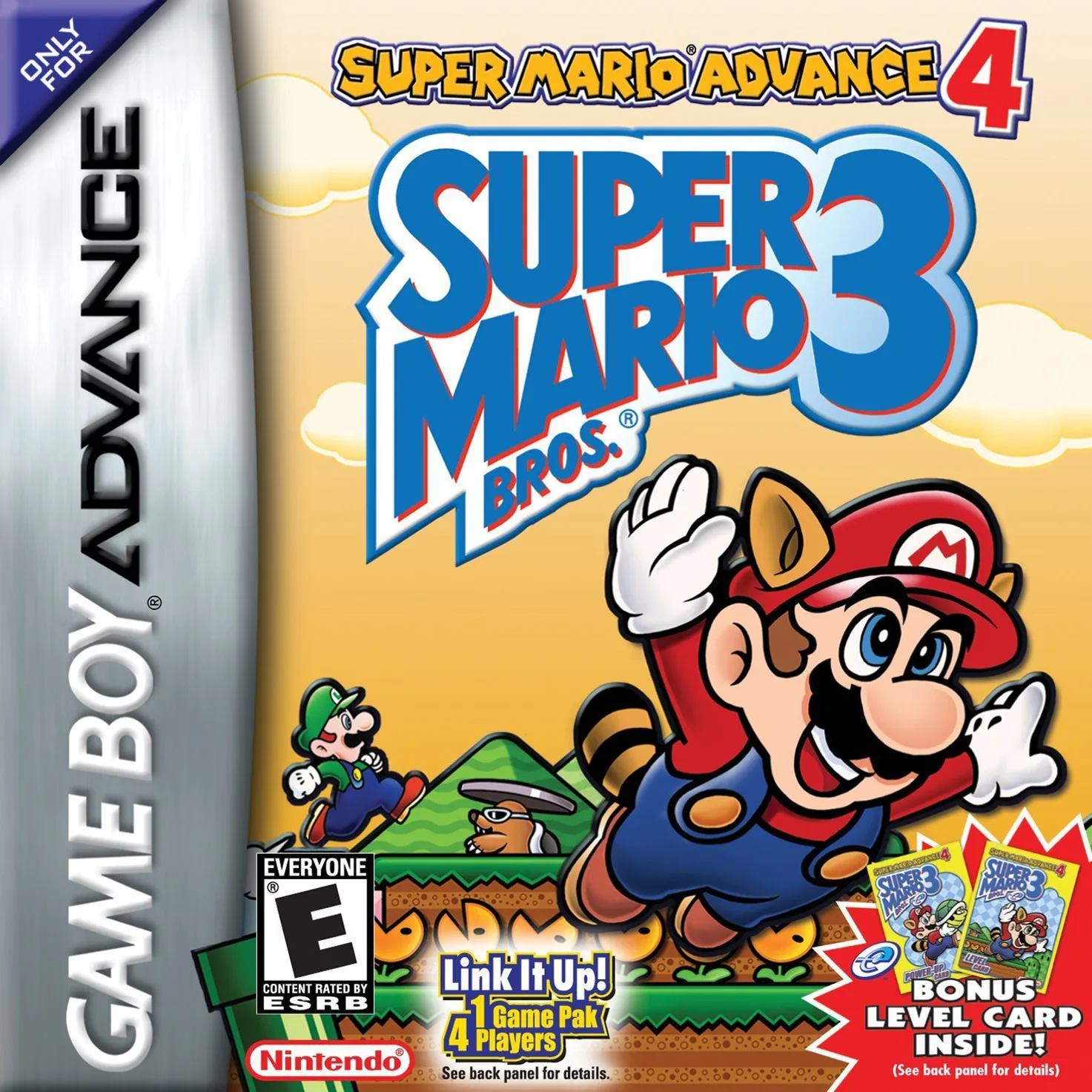 Super Mario Advance 4 - Super Mario Bros. 3 (GBA) Box Art & Cover