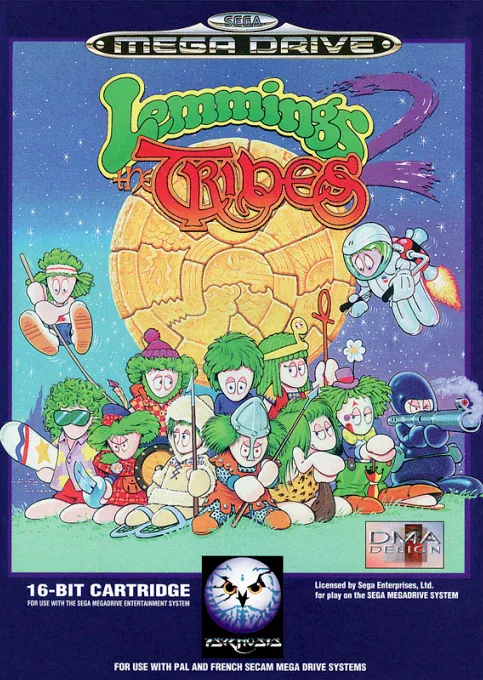 Lemmings 2 - The Tribes (MD) Box Art & Cover