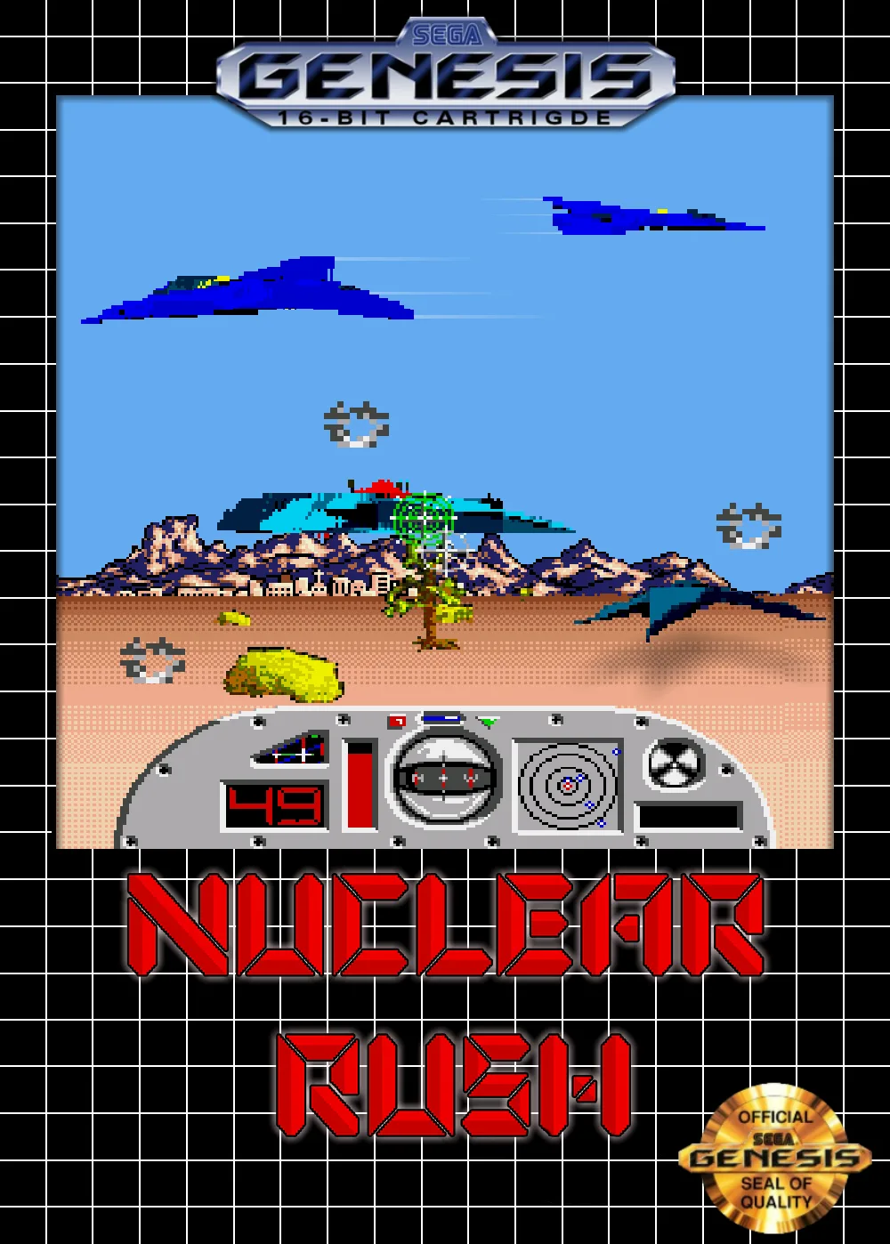 Nuclear Rush (MD) Box Art & Cover