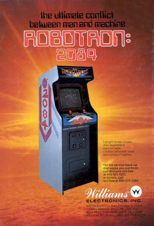 Robotron: 2084 (Release 5, solid blue label) (ARCADE) Box Art & Cover