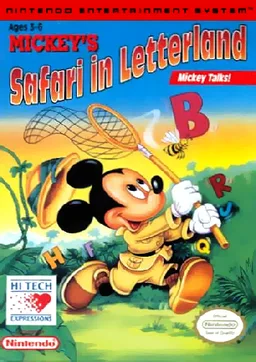 Mickey's Safari in Letterland (NES) Box Art & Cover