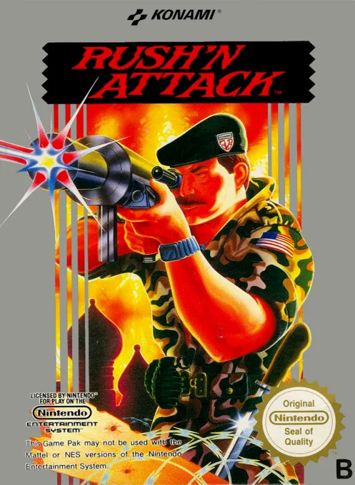 Rush'n Attack (NES) Box Art & Cover