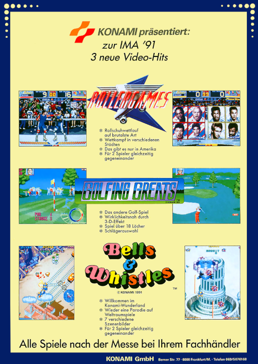 Bells & Whistles (World, version L) (ARCADE) Box Art & Cover