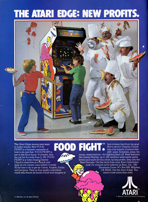 Food Fight (rev 3) (ARCADE) Box Art & Cover
