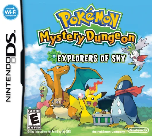 Pokemon Mystery Dungeon - Explorers of Sky (DS) Box Art & Cover