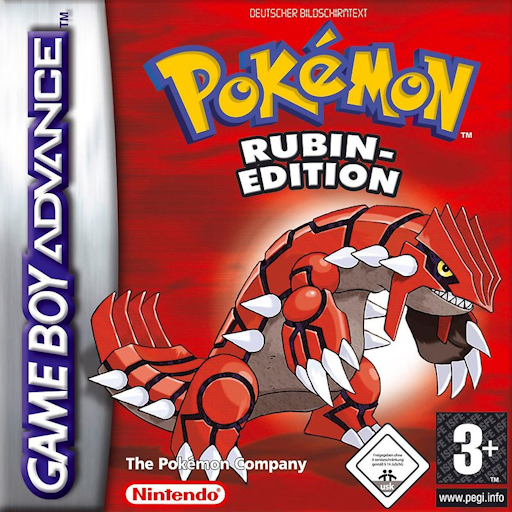 口袋妖怪-红宝石 Pokemon - Rubin-Edition (GBA) Box Art & Cover