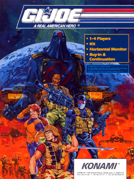 G.I. Joe (World, EAB) (ARCADE) Box Art & Cover