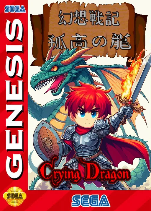 幻想戦記 江湖の竜 -Crying Dragon- (MD) Box Art & Cover