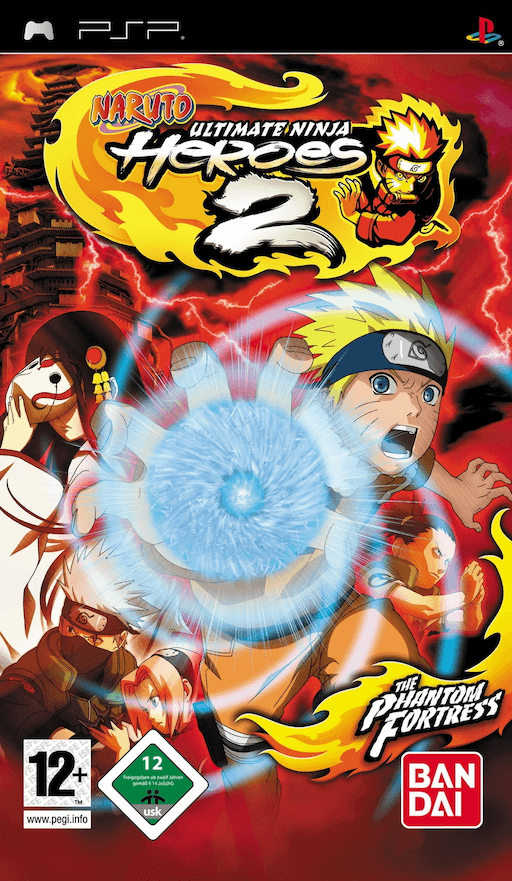 NARUTO ナルト Ultimate Ninja Heroes 2 - The Phantom Fortress (PSP) Box Art & Cover