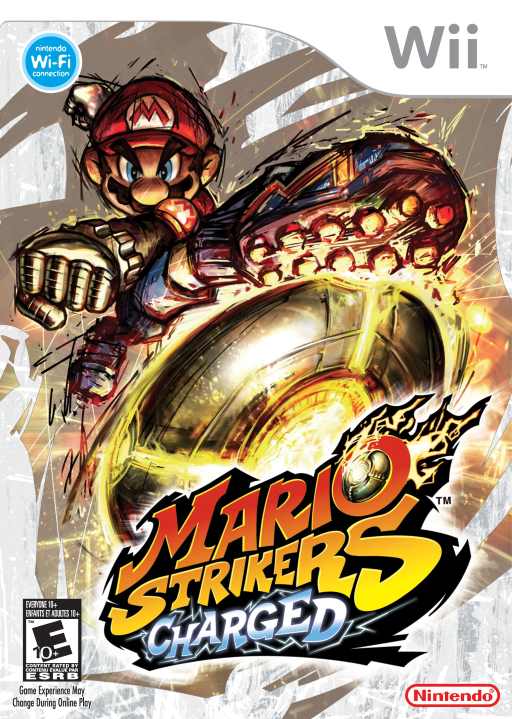 Mario Strikers Charged (WII) Box Art & Cover
