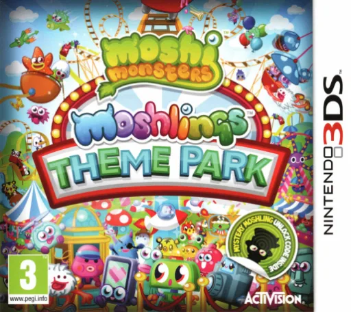 모시 몬스터즈 모시링스 테마파크 (3DS) Box Art & Cover