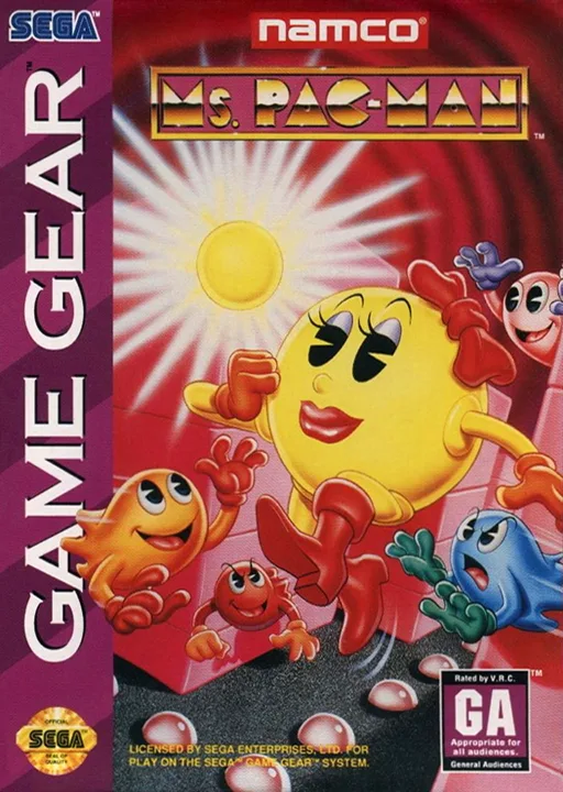 Ms. Pac-Man (GAME GEAR) Box Art & Cover
