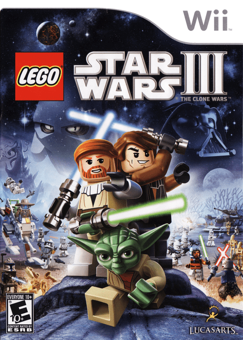 LEGO Star Wars III: The Clone Wars (WII) Box Art & Cover