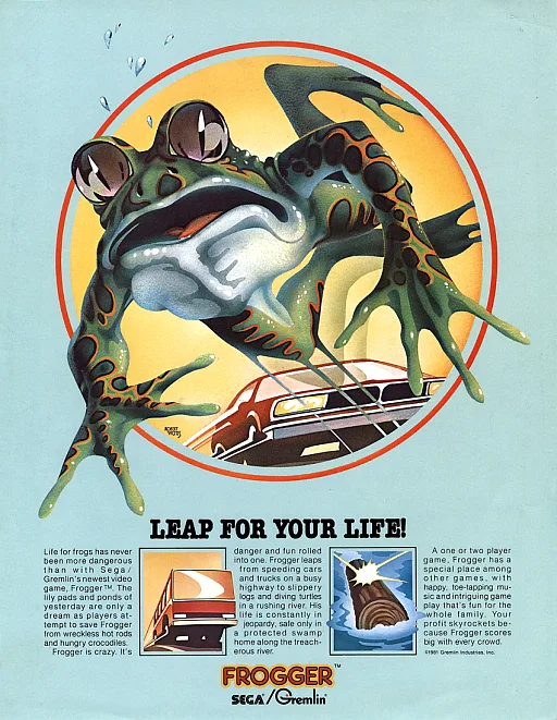 Frogger (ARCADE) Box Art & Cover
