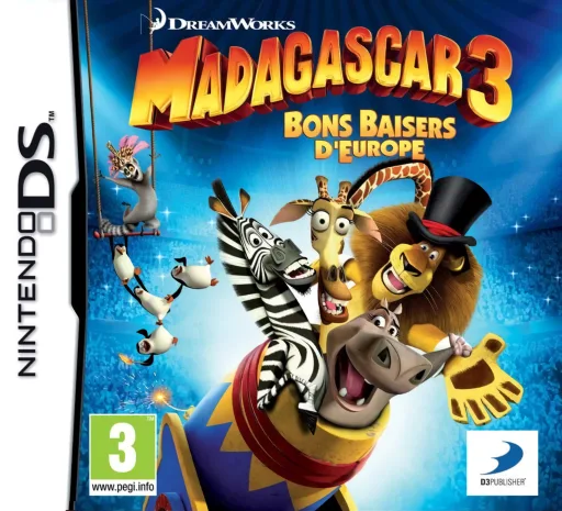 Madagascar 3 - Europe's Most Wanted (DS) Box Art & Cover