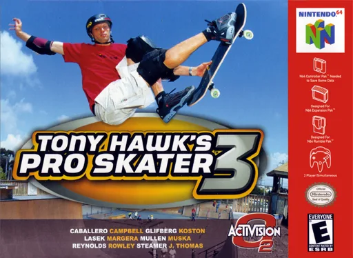 Tony Hawk's Pro Skater (N64) Box Art & Cover