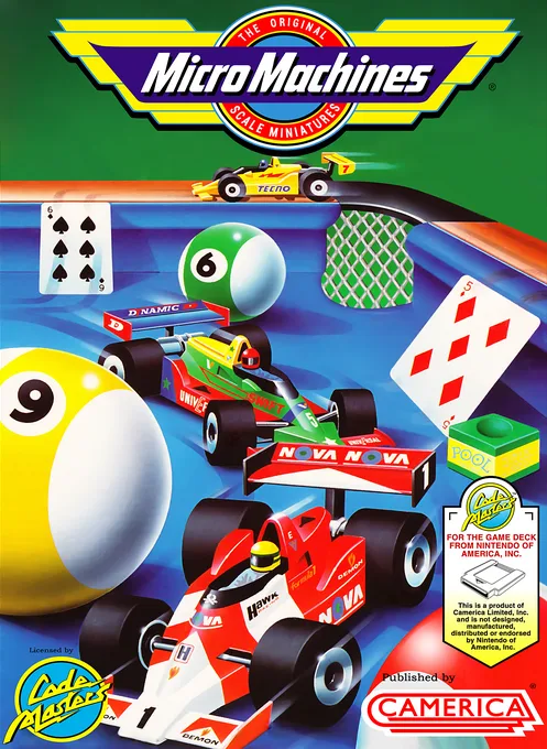 Micro Machines (NES) Box Art & Cover