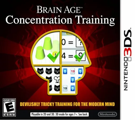 Brain Age - Concentration Training (3DS) Box Art & Cover