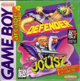 Arcade Classic No. 4 - Defender & Joust (GB) Box Art & Cover