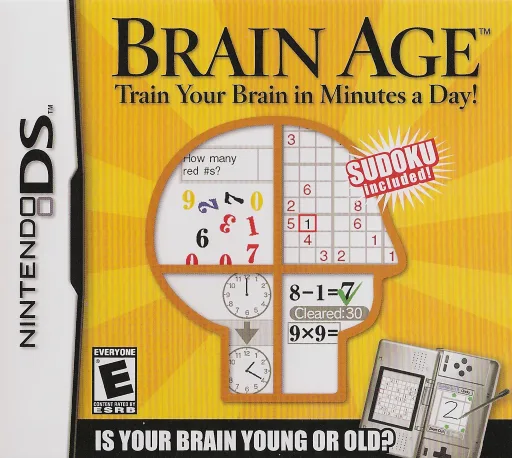 Brain Age - Train Your Brain in Minutes a Day! (Rev 1) (DS) Box Art & Cover
