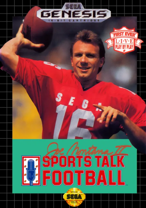 Joe Montana II - Sports Talk Football (MD) Box Art & Cover
