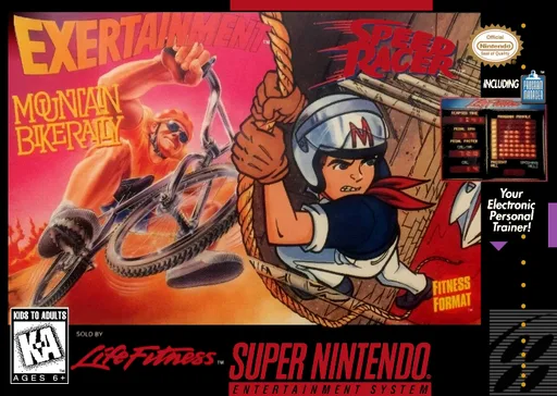 Exertainment Mountain Bike Rally + Speed Racer (SNES) Box Art & Cover