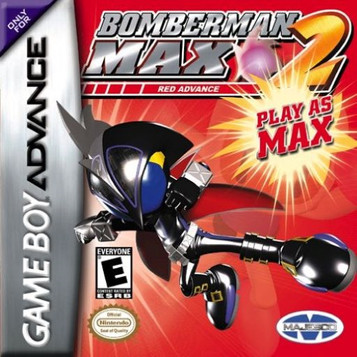 炸弹人马克思 2-红版 Bomberman Max 2 - Red Advance (GBA) Box Art & Cover