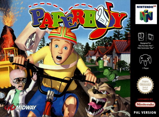 Paperboy (N64) Box Art & Cover