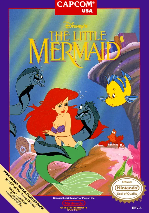 The Little Mermaid (NES) Box Art & Cover