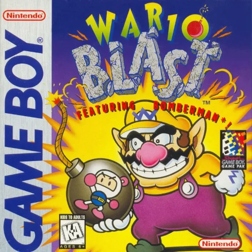 Wario Blast featuring Bomberman! (GB) Box Art & Cover