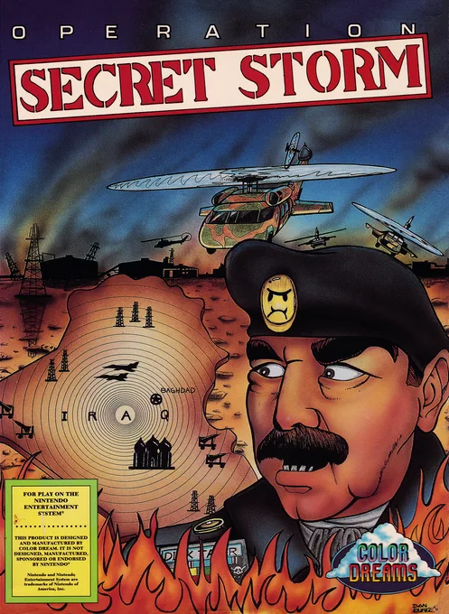 Operation Secret Storm (NES) Box Art & Cover